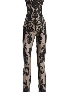 Janique - K6561 Strapless Sweetheart Lace Jumpsuit 7 Janique - K6561 Strapless Sweetheart Lace Jumpsuit