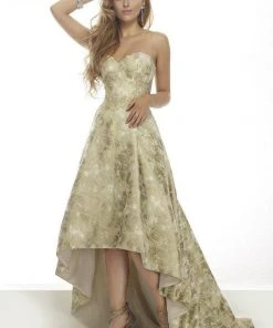 Formal Gowns Janique - Strapless Sweetheart Hi-Lo A Line Gown C1680 12 Formal Gowns Janique - Strapless Sweetheart Hi-Lo A Line Gown C1680