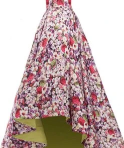 Janique - Strapless Sweetheart Hi-Lo Floral Ballgown JA2002 26 Janique - Strapless Sweetheart Hi-Lo Floral Ballgown JA2002