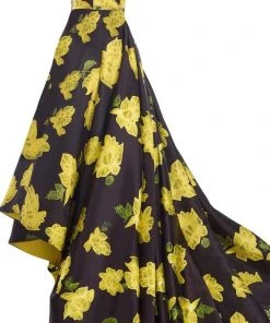 Janique - Strapless Sweetheart Hi-Lo Floral Ballgown JA2002 27 Janique - Strapless Sweetheart Hi-Lo Floral Ballgown JA2002