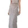 Janique - W1683 Embellished Illusion Bateau Fringe Sheath Gown 1 Janique - W1683 Embellished Illusion Bateau Fringe Sheath Gown