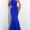 Jasz Couture - 7300 Strapless Folded Bateau Neck Formal Dress Formal Gowns