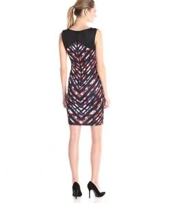 Jax - 1ZBJ93M Multi-Colored V Printed Dress 6 Jax - 1ZBJ93M Multi-Colored V Printed Dress
