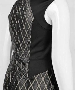 Jax - 2PYR57Q Crisscross Trim Cutout Dress