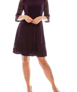 Jessica Howard - JH9M3024 Lace Embroidered Jersey A-Line Dress Cocktail Dresses 15 Jessica Howard - JH9M3024 Lace Embroidered Jersey A-Line Dress Cocktail Dresses