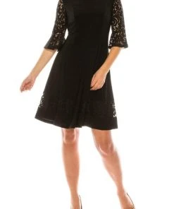 Jessica Howard - JH9M3024 Lace Embroidered Jersey A-Line Dress Cocktail Dresses 19 Jessica Howard - JH9M3024 Lace Embroidered Jersey A-Line Dress Cocktail Dresses