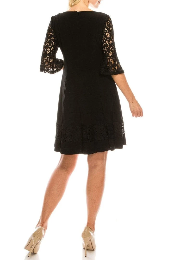 Jessica Howard - JH9M3024 Lace Embroidered Jersey A-Line Dress Cocktail Dresses 12 Jessica Howard - JH9M3024 Lace Embroidered Jersey A-Line Dress Cocktail Dresses