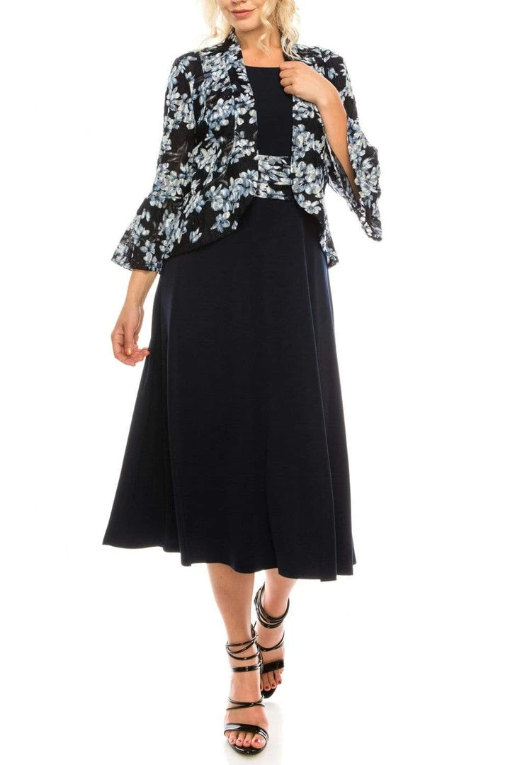 Jessica Howard - JH9M6759 Lace And Jersey A-line Dress With Jacket 3 Jessica Howard - JH9M6759 Lace And Jersey A-line Dress With Jacket
