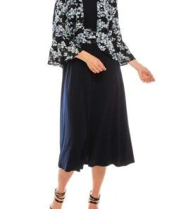 Jessica Howard - JH9M6759 Lace And Jersey A-line Dress With Jacket 8 Jessica Howard - JH9M6759 Lace And Jersey A-line Dress With Jacket