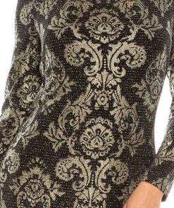 Jessica Howard - JH9M8684 Damask Printed Sheath Dress 12 Jessica Howard - JH9M8684 Damask Printed Sheath Dress