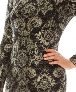 Jessica Howard - JH9M8684 Damask Printed Sheath Dress 13 Jessica Howard - JH9M8684 Damask Printed Sheath Dress