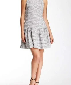 Cocktail Dresses Jessica Simpson - Bateau Neck A-Line Dress JS5X7157