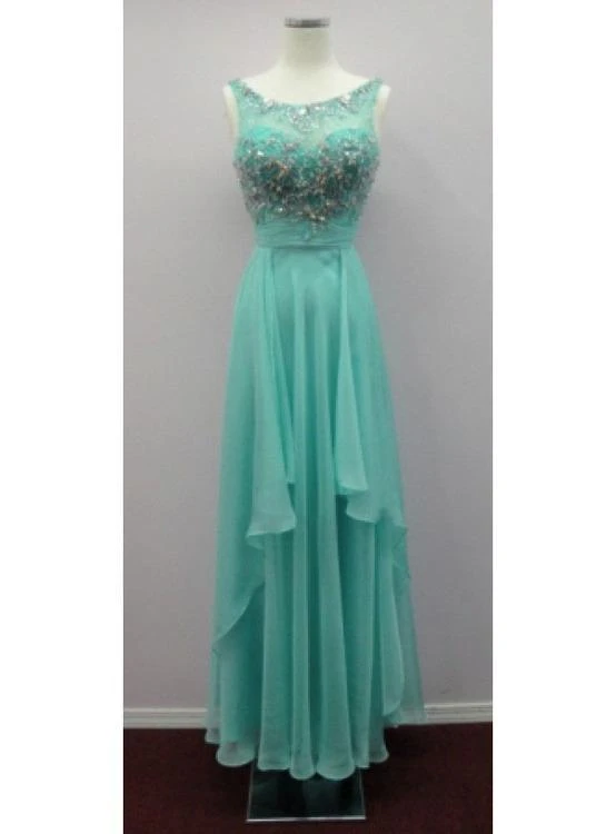Aspeed Design - Jewel Embellished Layered Chiffon Prom Dress 7 Aspeed Design - Jewel Embellished Layered Chiffon Prom Dress