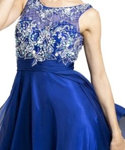 Aspeed Design - Jewel Embellished Layered Chiffon Prom Dress 9 Aspeed Design - Jewel Embellished Layered Chiffon Prom Dress