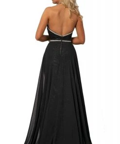 Formal Gowns Johnathan Kayne - 2010 Embellished Deep V-neck Dress With Overskirt 5 Formal Gowns Johnathan Kayne - 2010 Embellished Deep V-neck Dress With Overskirt