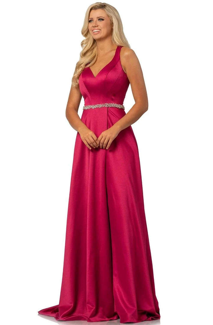 Formal Gowns Johnathan Kayne - 2013 Bejeweled Waist Wrap High Slit Long Gown 5 Formal Gowns Johnathan Kayne - 2013 Bejeweled Waist Wrap High Slit Long Gown