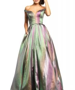 Johnathan Kayne - 2019 Deep Off-Shoulder Ombre Ballgown