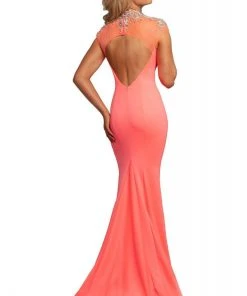 Johnathan Kayne - 2024 Jewel Draped Illusion Cutout Mermaid Gown