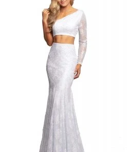 Formal Gowns Johnathan Kayne - 2039 Two Piece Asymmetrical Mermaid Dress 9 Formal Gowns Johnathan Kayne - 2039 Two Piece Asymmetrical Mermaid Dress