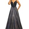 Formal Gowns Johnathan Kayne - 2069 Embellished Deep V-neck A-line Dress