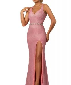 Johnathan Kayne - 2071 Plunging V-neck Trumpet Dress 9 Johnathan Kayne - 2071 Plunging V-neck Trumpet Dress