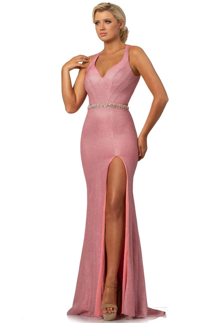 Johnathan Kayne - 2071 Plunging V-neck Trumpet Dress 5 Johnathan Kayne - 2071 Plunging V-neck Trumpet Dress