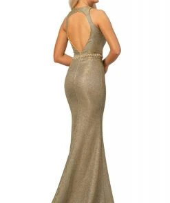 Johnathan Kayne - 2071 Plunging V-neck Trumpet Dress 8 Johnathan Kayne - 2071 Plunging V-neck Trumpet Dress