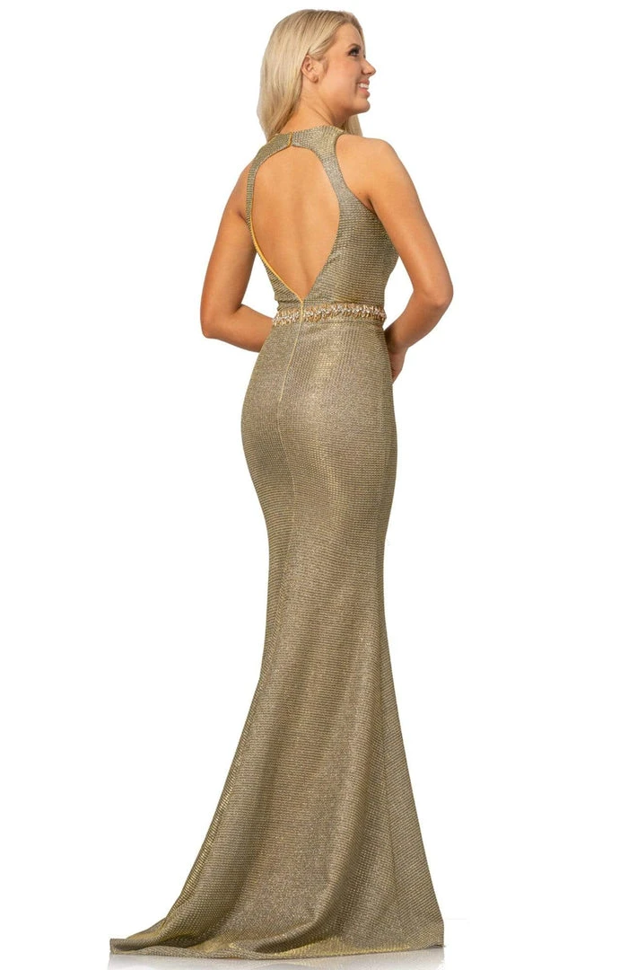 Johnathan Kayne - 2071 Plunging V-neck Trumpet Dress 4 Johnathan Kayne - 2071 Plunging V-neck Trumpet Dress