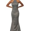 Johnathan Kayne - 2096 High Halter Neck Trumpet Dress With Train Formal Gowns