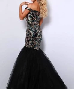Johnathan Kayne - 2425 Off- Shoulder Sequin Gown Formal Gowns