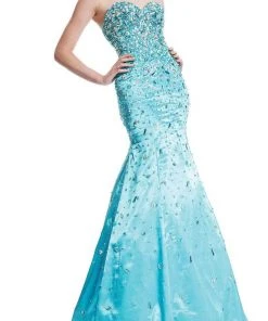 Johnathan Kayne - 458 Jewel Adorned Strapless Gown Formal Gowns
