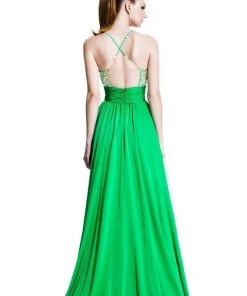 Formal Gowns Johnathan Kayne - 500 Embellished Cummerbund Waist Gown