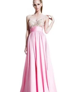Formal Gowns Johnathan Kayne - 500 Embellished Cummerbund Waist Gown