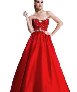 Formal Gowns Johnathan Kayne - 511 Strapless Bejeweled Satin Gown 9 Formal Gowns Johnathan Kayne - 511 Strapless Bejeweled Satin Gown