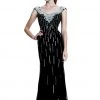 Formal Gowns Johnathan Kayne - 519 Bejeweled V-neck Sheath Dress 2 Formal Gowns Johnathan Kayne - 519 Bejeweled V-neck Sheath Dress