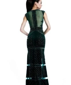 Formal Gowns Johnathan Kayne - 555 Illusion Paneled Cap Sleeve Gown 7 Formal Gowns Johnathan Kayne - 555 Illusion Paneled Cap Sleeve Gown