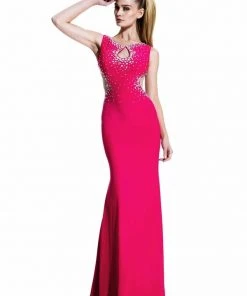 Formal Gowns Johnathan Kayne - 573 Sleeveless Jeweled Cutout Gown
