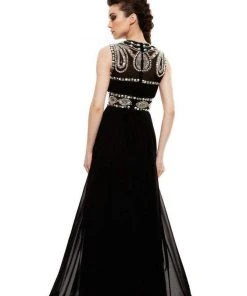 Johnathan Kayne - 596 Jeweled Illusion A-Line Gown Formal Gowns