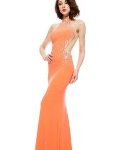 Johnathan Kayne - 6009 Bejeweled Illusion Cutout Gown