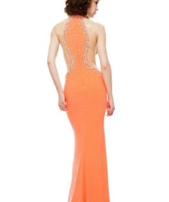 Johnathan Kayne - 6009 Bejeweled Illusion Cutout Gown