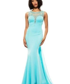 Formal Gowns Johnathan Kayne - 6023 Illusion Bateau Mermaid Dress