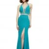 Johnathan Kayne - 6048 Embellished Halter Mermaid Dress