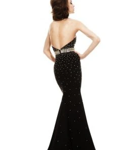 Johnathan Kayne - 6048 Embellished Halter Mermaid Dress