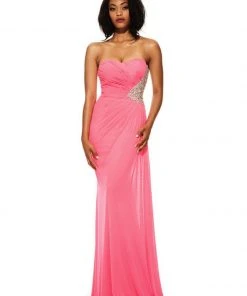 Johnathan Kayne - 6063 Ruched Semi-sweetheart Sheath Dress Formal Gowns