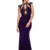 Johnathan Kayne - 6079 Decadent Studded High Neck Evening Gown 1 Johnathan Kayne - 6079 Decadent Studded High Neck Evening Gown