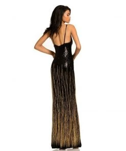 Johnathan Kayne - 7070 Embellished V-neck Sheath Dress Formal Gowns 7 Johnathan Kayne - 7070 Embellished V-neck Sheath Dress Formal Gowns