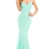 Johnathan Kayne - 7097 Embellished V-neck Dress