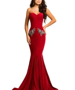 Johnathan Kayne - 8026 Embroidered Sweetheart Mermaid Dress Formal Gowns