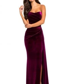 Formal Gowns Johnathan Kayne - 8087 Strapless Sweetheart Velvet Sheath Gown 15 Formal Gowns Johnathan Kayne - 8087 Strapless Sweetheart Velvet Sheath Gown