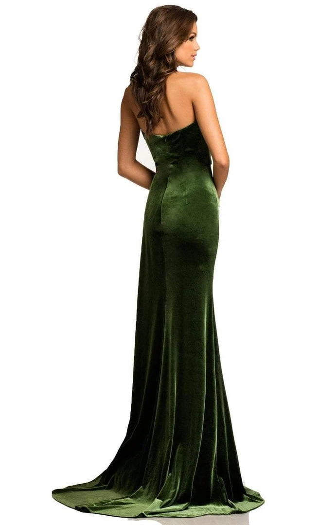 Formal Gowns Johnathan Kayne - 8087 Strapless Sweetheart Velvet Sheath Gown 11 Formal Gowns Johnathan Kayne - 8087 Strapless Sweetheart Velvet Sheath Gown